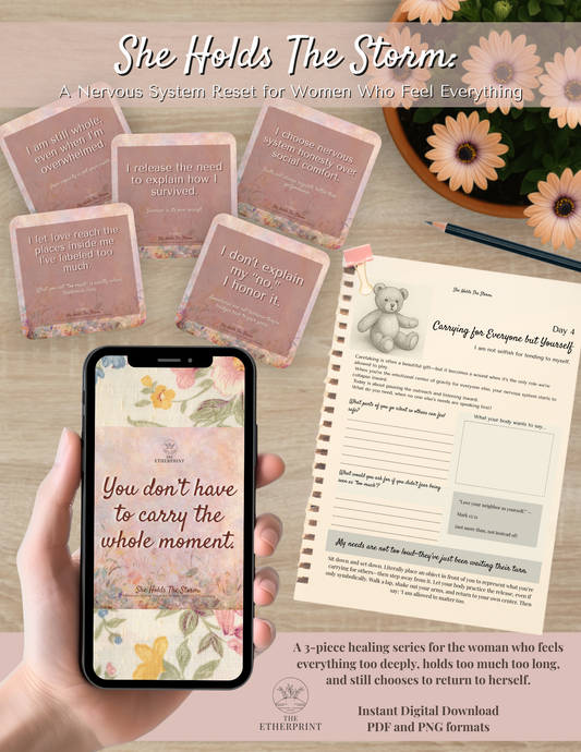 She Holds the Storm: A Nervous System Reset for Women Who Feel Everything