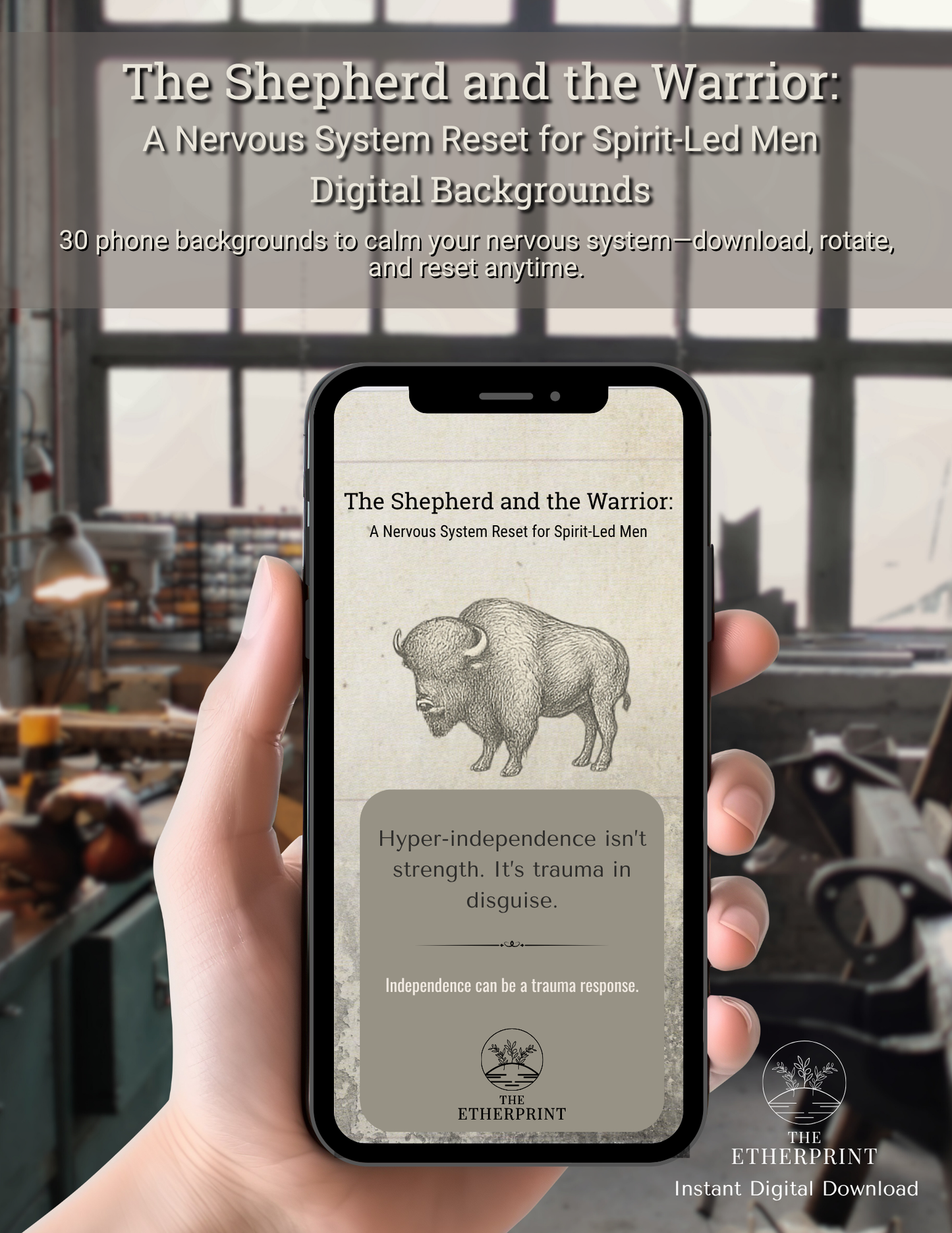The Shepherd and the Warrior: A Nervous System Reset for Spirit-Led Men – A Digital Soul Support Series